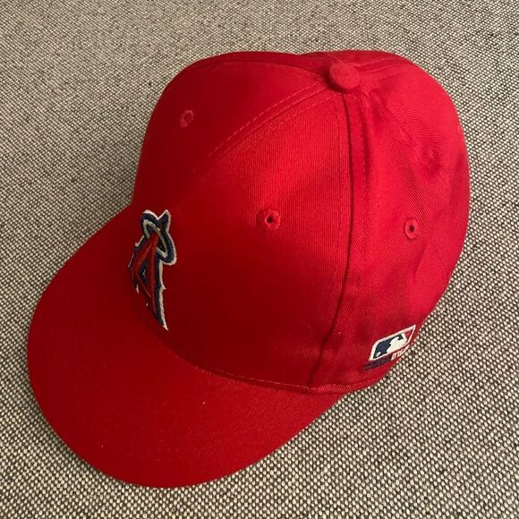 Anaheim Angels Red Adjustable Youth Baseball Hat OS - Picture 2 of 6
